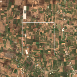 Monthly Sentinel-2 true-colour time-lapse of Ahmednagar locality cell 4660010607 and its surroundings