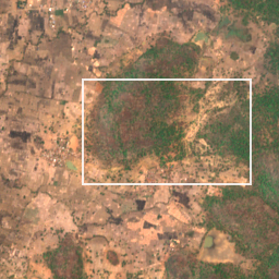 Monthly Sentinel-2 true-colour time-lapse of Gondia locality cell 4760000019 and its surroundings