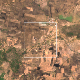 Monthly Sentinel-2 true-colour time-lapse of Gondia locality cell 4760000056 and its surroundings