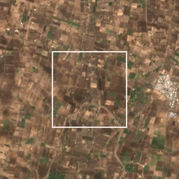 Monthly Sentinel-2 true-colour time-lapse of Latur locality cell 4810000708 and its surroundings