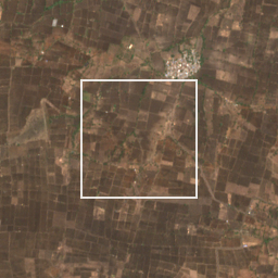 Monthly Sentinel-2 true-colour time-lapse of Nanded locality cell 4850000045 and its surroundings