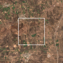 Monthly Sentinel-2 true-colour time-lapse of Nanded locality cell 4850001708 and its surroundings