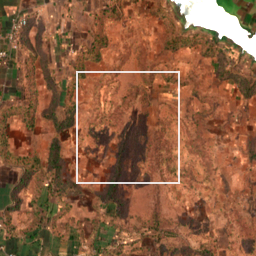 Monthly Sentinel-2 true-colour time-lapse of Nandurbar locality cell 4860000025 and its surroundings