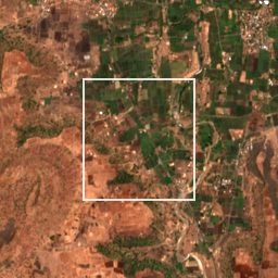 Monthly Sentinel-2 true-colour time-lapse of Nandurbar locality cell 4860000038 and its surroundings