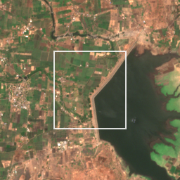 Monthly Sentinel-2 true-colour time-lapse of Nandurbar locality cell 4860000055 and its surroundings
