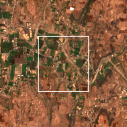 Monthly Sentinel-2 true-colour time-lapse of Nandurbar locality cell 4860000058 and its surroundings