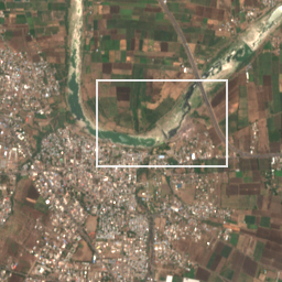 Monthly Sentinel-2 true-colour time-lapse of Pune locality cell 4900000000 and its surroundings