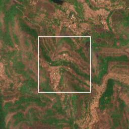 Monthly Sentinel-2 true-colour time-lapse of Raigad locality cell 4910000037 and its surroundings
