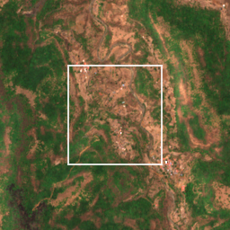 Monthly Sentinel-2 true-colour time-lapse of Raigad locality cell 4910000044 and its surroundings