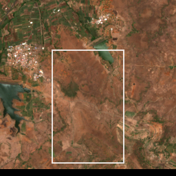 Monthly Sentinel-2 true-colour time-lapse of Satara locality cell 4940000004 and its surroundings