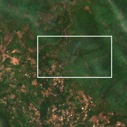 Monthly Sentinel-2 true-colour time-lapse of Sindhudurg locality cell 4950000014 and its surroundings
